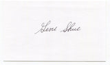 Gene Shue Signed 3x5 Index Card Autographed NBA Basketball New York Knicks