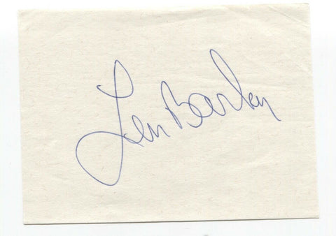 Len Barker Signed Cut Autographed Baseball Perfect Game