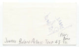 Joanne Boland Signed 3x5 Index Card Autograph Signature Actress