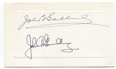 John A. and John B. Gambling Signed Card Photo Autographed Radio Show Hosts