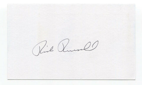 Rick Reuschel Signed 3x5 Index Card Baseball Autographed Signature Chicago Cubs