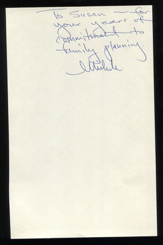 Michele McKeegan Signed Book Page Cut Autographed Cut Signature Author