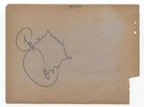 Patricia Morison and Perry Como Signed Album Page Vintage Autographed Signature