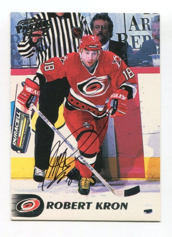 1998 Pacific Robert Kron Signed Card Hockey NHL Autograph AUTO #136