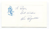 Ken Reynolds Signed Card Autograph Baseball MLB Roger Harris Collection
