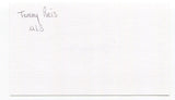 Tommy Reis Signed 3x5 Index Card Autographed MLB Baseball Philadelphia Phillies