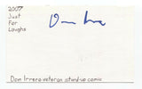 Dom Irrera Signed 3x5 Index Card Autograph Signature Actor Comedian