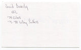 David Beverly Signed 3x5 Index Card Autographed Green Bay Packers NFL