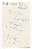 Peabo Bryson Signed 3x5 Index Card Autographed Signature Singer