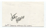 Jeff Cesario Signed 3x5 Index Card Autographed Comedian Comic Actor Writer