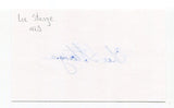 Lee Stange Signed 3x5 Index Card Autographed MLB Baseball Boston Red Sox