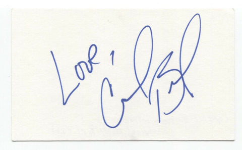 Crystal Bernard Signed 3x5 Index Card Autographed Signature Wings Happy Days