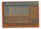 1978 Topps Don Stanhouse Signed Card Baseball Autographed AUTO #629