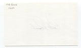 Rick Renick Signed 3x5 Index Card Baseball Autographed Signature