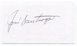 Joe Santiago Signed 3x5 Index Card Autographed MLB Baseball Boston Red Sox