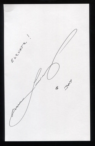 Jerry M. Linenger Signed Book Page Cut Autographed Cut Signature Astronaut NASA