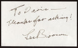 Les Brown Signed Index Card Signature Autographed AUTO