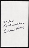 Dino Rossi Signed Book Page Cut Autographed Cut Signature 