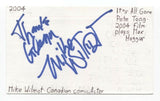 Mike Wilmot Signed 3x5 Index Card Autographed Signature Actor Comedian