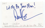 Derek Emerson Signed 3x5 Index Card Autographed Signature Director