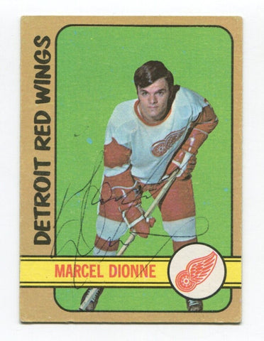 1972-73 Topps Marcel Dionne Signed NHL Hockey Card RC Autographed AUTO #18