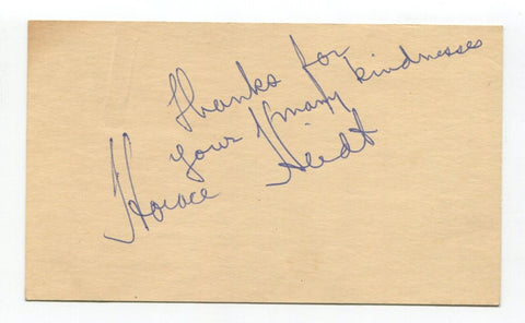 Horace Heidt Signed Government Post Card Autographed Pianist Big Bandleader