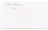 Grady Alderman Signed 3x5 Index Card Autograph Signature Minnesota Vikings  #67