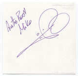 Eric Richard Signed Page Autographed Signature Inscribed "To Mike" 