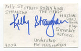 Kelly Straughan Signed 3x5 Index Card Autographed Actress Robin Hood Play