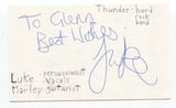 Thunder - Luke Morley Signed 3x5 Index Card Autographed Signature The Union