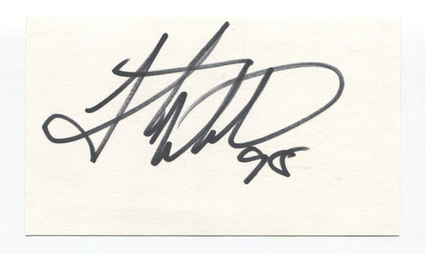 Grant Wistrom Signed 3x5 Index Card Autographed Football NFL St. Louis Rams