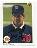 1990 Upper Deck Kevin Tapani Signed Card Rookie RC Baseball Autographed AUTO #87