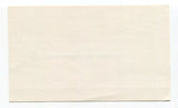Ben Chapman Signed 3x5 Index Card Autographed Signature Baseball