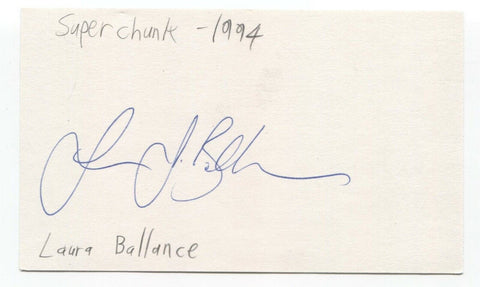 Superchunk - Laura Ballance Signed 3x5 Index Card Autographed Signature