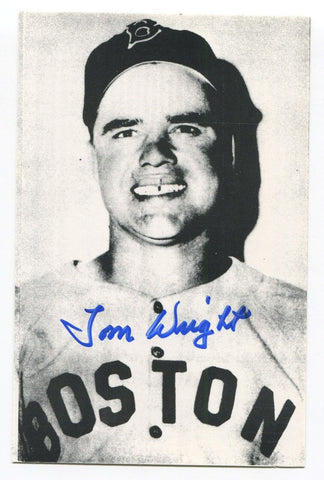 Tom Wright Signed Photo Autographed Baseball Player Boston Red Sox