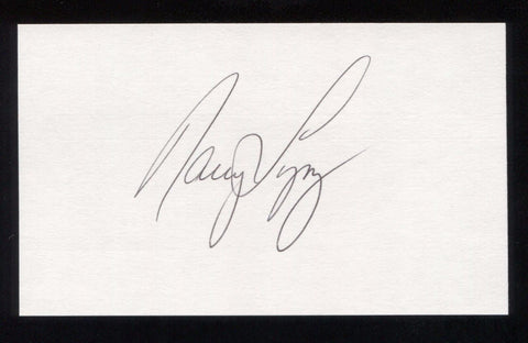 Nancy Lopez Signed 3x5 Index Card Autographed Golf Signature 