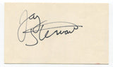 Jay Stewart Signed 3x5 Index Card Autographed Let's Make A Deal Announcer