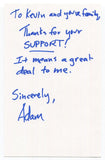 Adam Wade Signed Letter Note ALS Autographed Signature Musician Guitarist