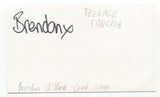 Teenage Fanclub - Brendan O'Hare Signed 3x5 Index Card Autographed Mogwai