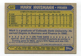 1987 Topps Mark Huismann Signed Baseball Card RC Autographed AUTO #187