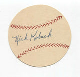 Nick Koback Signed Paper Baseball Autographed Pittsburgh Pirates Trainer