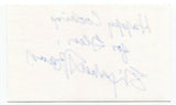 Elizabeth Baird Signed 3x5 Index Card Autographed Signature Canadian Living Chef