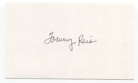 Tommy Reis Signed 3x5 Index Card Autographed MLB Baseball Philadelphia Phillies