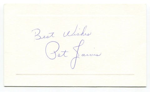 Pat Jarvis Signed Card Autograph Baseball MLB Roger Harris Collection
