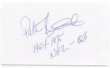 Pete Beathard 3x5 Index Card Autographed Signature Kansas City Chiefs Debut 1964