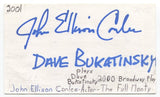 John Ellison Conlee Signed 3x5 Index Card Autograph Actor Law And Order