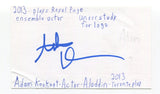 Adam Kaokept Signed 3x5 Index Card Autographed Actor General Hospital