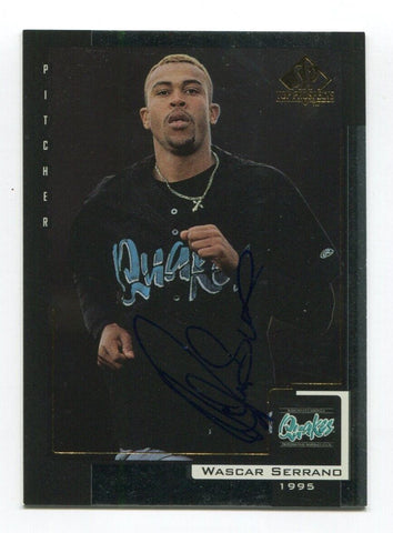 2000 SP Top Wascar Serrano Signed Card Baseball Autographed AUTO #90