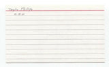 Taylor Phillips Signed 3x5 Index Card Baseball Autographed Signature