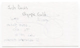 Josh Davis Signed 3x5 Index Card Autographed Swimmer Olympic Gold Medalist